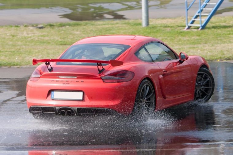 Nicht gedreht, sondern sauber abgefangen - dabei geht beim Race Car Control Training